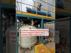 50/60Hz frekuensi Sistem ekstraksi asap asam industri dengan konstruksi stainless steel