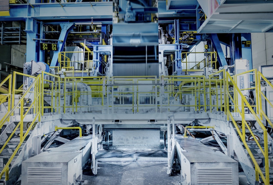 Jalur Galvanization Air quenching menjamin permukaan halus berkilau