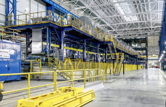 Jalur Galvanization Air quenching menjamin permukaan halus berkilau